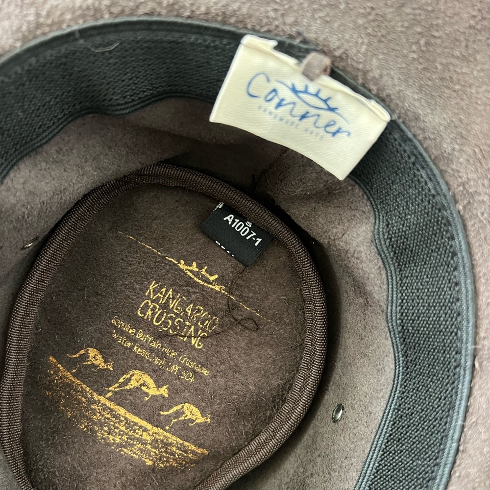 Conner Kangaroo Crossing Buffalo Hide Hat - image 5